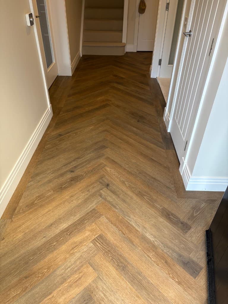 Commercial contract vinyl flooring installation — Parfait Flooring, Glasgow