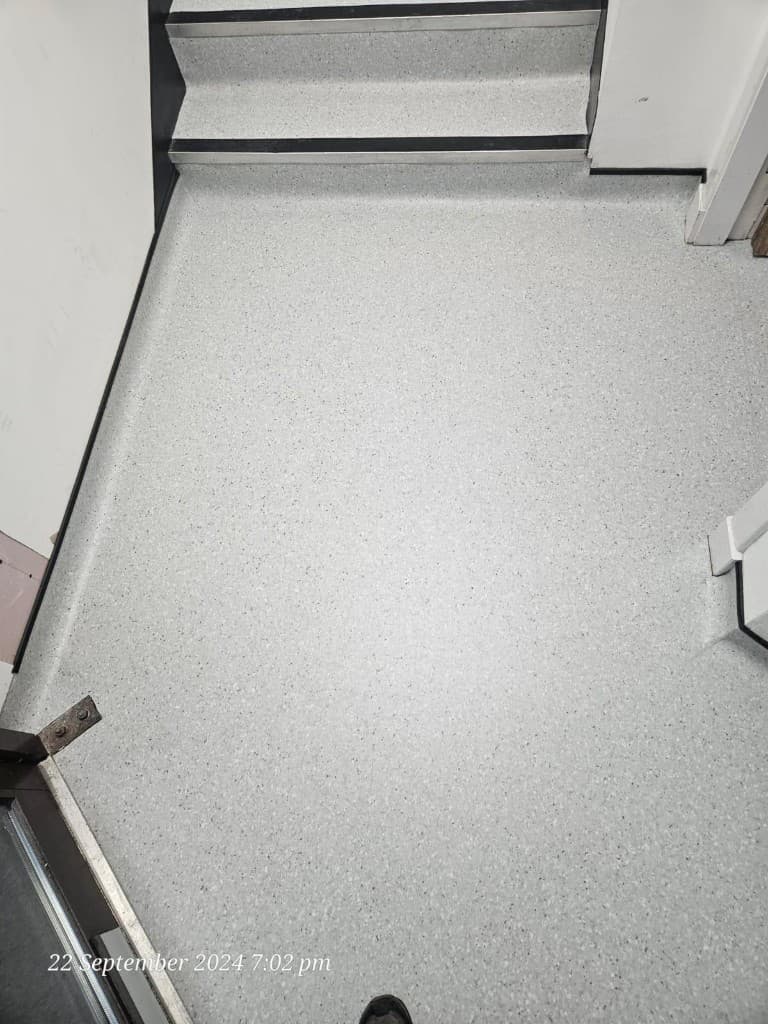 Commercial contract vinyl flooring installation — Parfait Flooring, Glasgow