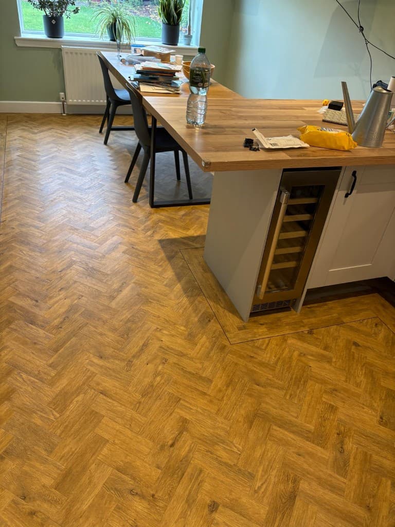 Commercial contract vinyl flooring installation — Parfait Flooring, Glasgow