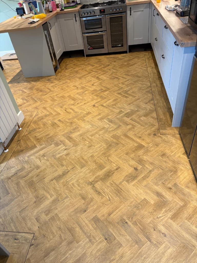 Commercial contract vinyl flooring installation — Parfait Flooring, Glasgow