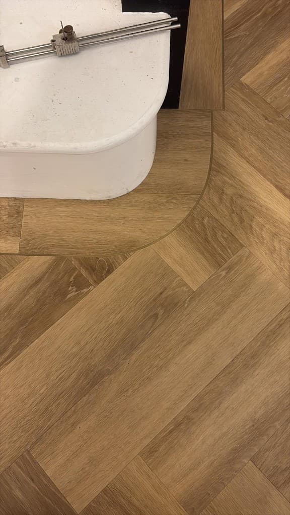 Commercial contract vinyl flooring installation — Parfait Flooring, Glasgow